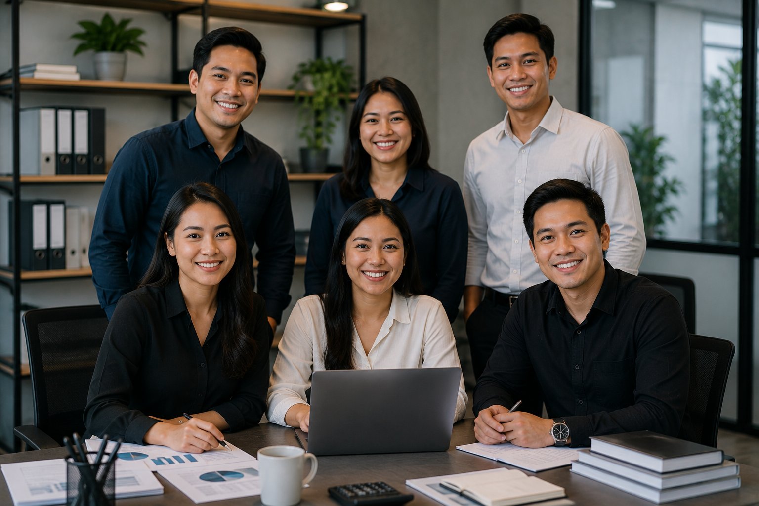 SOA offshore accounting team — six placed professionals working with North American firms